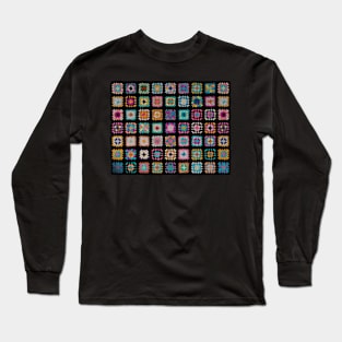 afghan rug pattern Long Sleeve T-Shirt